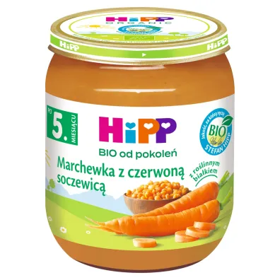 Hipp Marchewka z czerwon� soczewic� po 5. miesi�cu 125 g Bio
