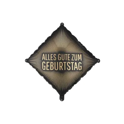 PartyDeco Balon foliowy Alles Gute zum Geburtstag 46x46cm