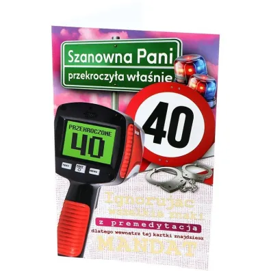 Yeku Karnet Urodziny 40