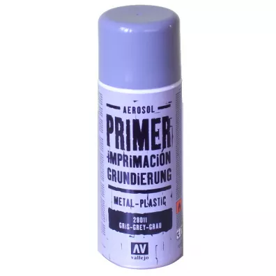 Vallejo: 28.011 - Hobby Paint Spray - Grey Primer 400ml