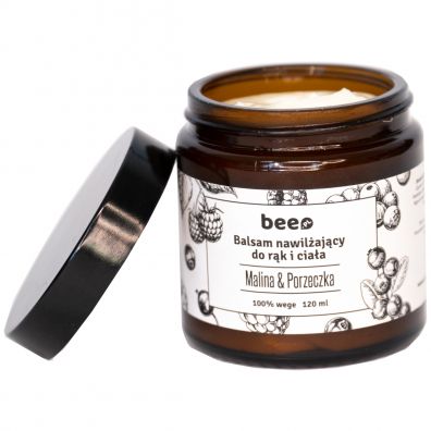 Bee.pl Balsam nawilżający do rąk i ciała Malina i Porzeczka 120 ml