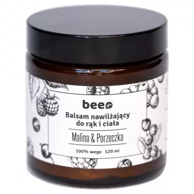 Bee.pl Balsam nawilajcy do rk i ciaa Malina i Porzeczka 120 ml