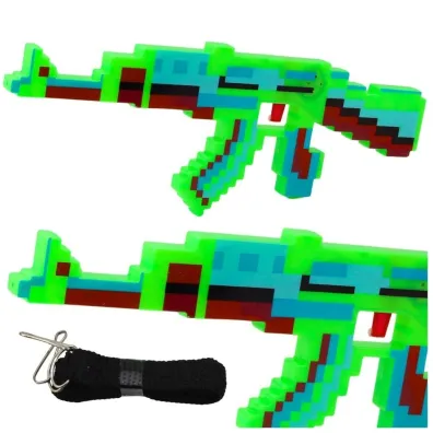Karabin pikselowy ze �wiat�em i d�wi�kiem 39cm LeanToys