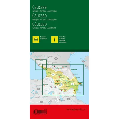 Mapa Kaukaz Gruzja Armenia Azerbejd�an 1:700 000
