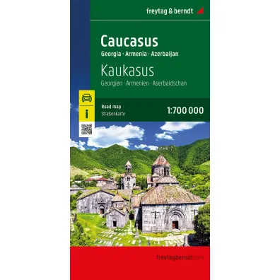 Mapa Kaukaz Gruzja Armenia Azerbejd�an 1:700 000