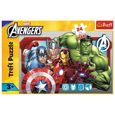 Puzzle 24 el. maxi Disney Marvel the Avengers - Zawsze Sprawiedliwi Trefl