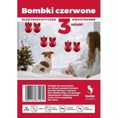 Kunke Bombki dwustronne elektrostatyczne 3 szt.