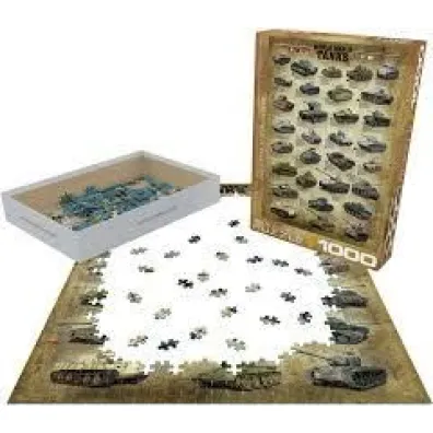 Puzzle 1000 el. Czo�gi II wojny �wiatowej Eurographics