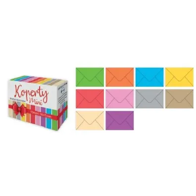 Koperty kolorowe mini 110x76 Pol-Mak 100 szt.