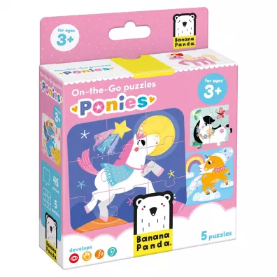 Puzzle 5 el. On-the-Go - Ponies Banana Panda