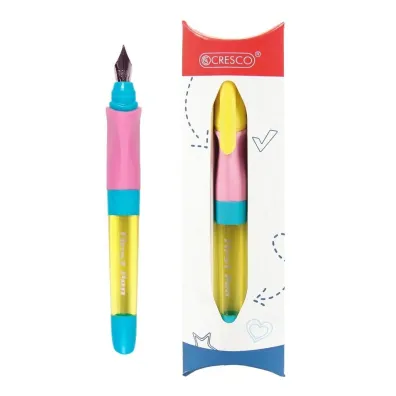 Cresco Pi�ro wieczne First Pen 3 do nauki pisania ��te