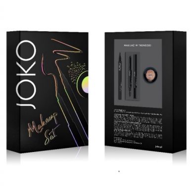 Joko Makeup Set 2 zestaw dla kobiet Eyeliner Perfect Wings + Brow Pencil 4 + Eyeshadow Mono 504 3 szt.