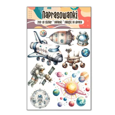 Cass film Naprasowanki Termo Naklejki na Ubrania Kosmos