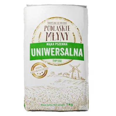 Pzz Podlaskie M�yny M�ka pszenna typ 550 uniwersalna 1 kg