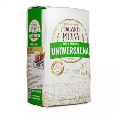 Pzz Podlaskie M�yny M�ka pszenna typ 550 uniwersalna 1 kg
