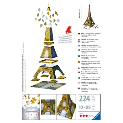 Puzzle 216 el. 3D Wie�a Eiffla Ravensburger