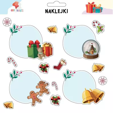 All4Kids Naklejki na prezenty Bo�e Narodzenie 7