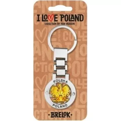 Pan Dragon Brelok I love Poland Polska ILP-BRE-E-PL-02