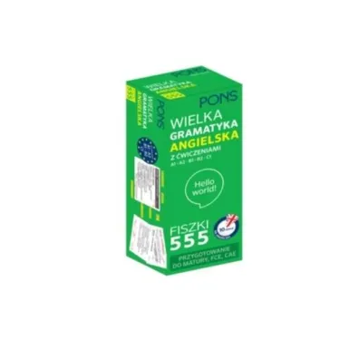 Fiszki 555 Wielka gramatyka angielska poziom A1/C1 wydanie 2