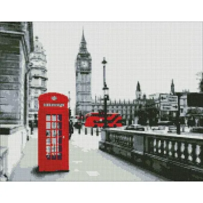 Ideyka Diamentowa mozaika - Zadzwo� z Londynu 40x50cm