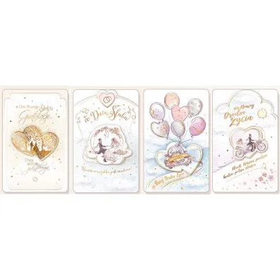 AbCard Karnet �lub AB+ z doklejanymi elementami mix