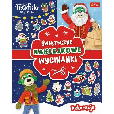 Dekoracje. Trefliki ratuj� �wi�ta. �wi�teczne naklejkowe wycinanki