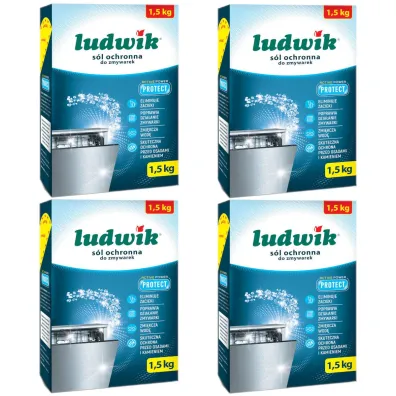 Ludwik S�l ochronna do zmywarek Zestaw 4 x 1.5 kg
