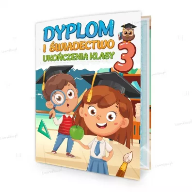 LearnHow Teczka dyplom ukoczenie klasy 3 5 szt.