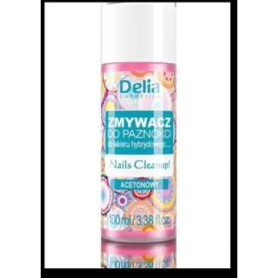 Delia Zmywacz do lakieru hybrydowego acetonowy 100 ml
