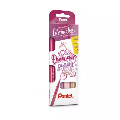 Pentel Zestaw pisakw do kaligrafii 4 szt.