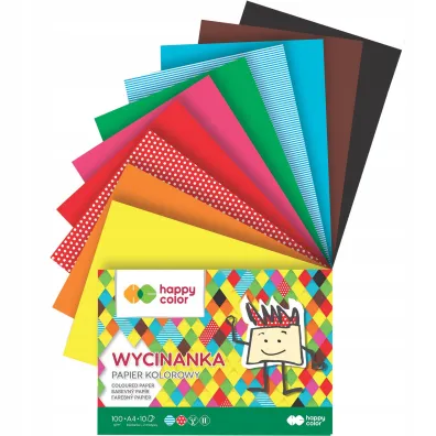 Happy Color Papier kolorowy A4 10 szt.