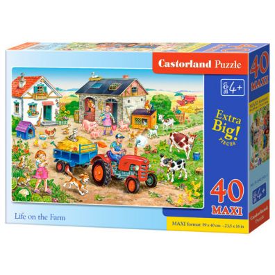 Puzzle 40 el. ycie na farmie Castorland
