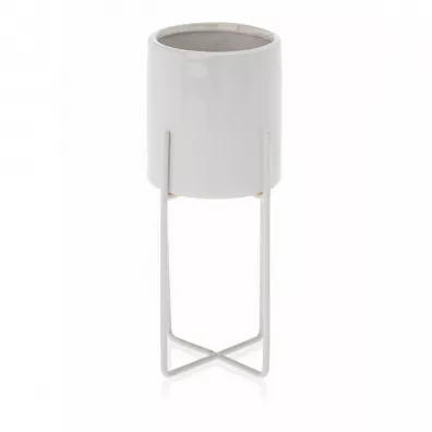 HowHomely Doniczka Florri White 23,5 cm