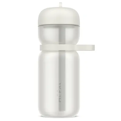 Mepal Bidon sportowy ze somk Flip Active  Ceramic White 103003032100 600 ml