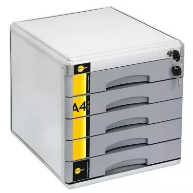 Szafka na dokumenty 5 szufl. metalowa YELLOW ONE