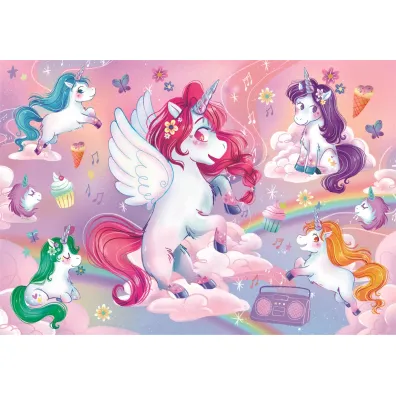 Puzzle 24 el. Maxi SuperColor. Jolly Unicorns Clementoni