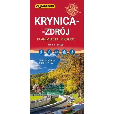 Plan miasta - Krynica-Zdr�j 1:17 500