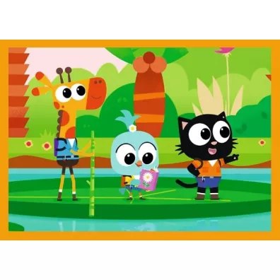 Puzzle 4w1 - Poznaj Milo i jego przyjaci� (12+15+20+24 el.) Trefl