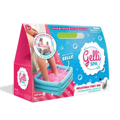 Domowe spa dla st�p z misk�, przybornikiem i galaretk� Gelli Spa 5+ Zimpli Kids
