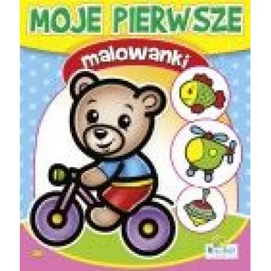 Kolorowanka Moje pierwsze malowanki 1,63x1,92cm16 str. Mi� na rowerze