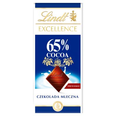 Lindt Excellence 65% Cocoa Czekolada mleczna 80 g