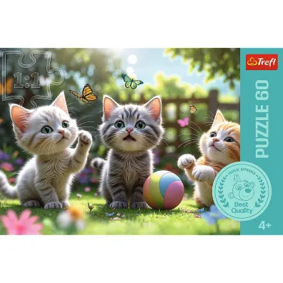Puzzle 60 el. Trzy kociaki Trefl