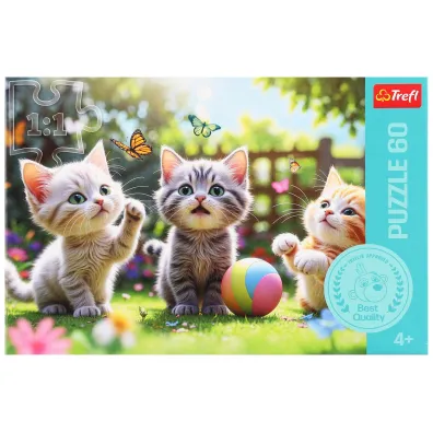 Puzzle 60 el. Trzy kociaki Trefl