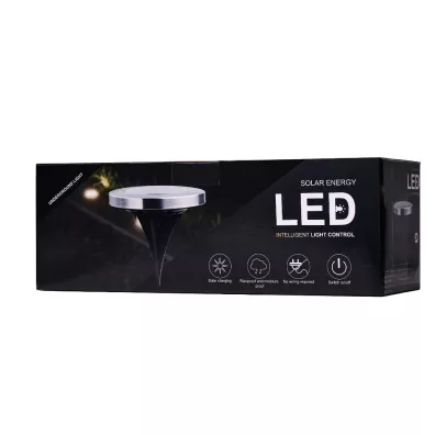 Lampa solarna ogrodowa 12 LED najazdowa gruntowa