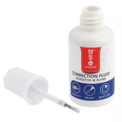 MemoBe Korektor w p�ynie z p�dzelkiem 20ml