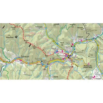 Bieszczady i G�ry Sanocko-Turcza�skie mapa turystyczna 1: 65 000 foliowana 2026