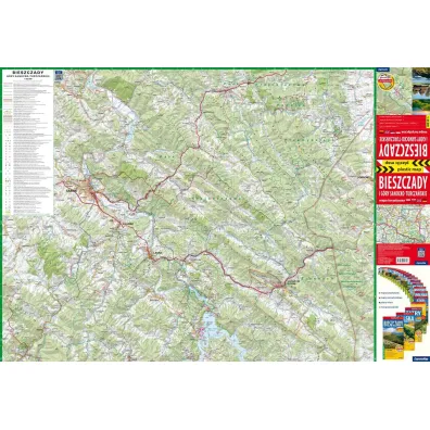 Bieszczady i G�ry Sanocko-Turcza�skie mapa turystyczna 1: 65 000 foliowana 2026