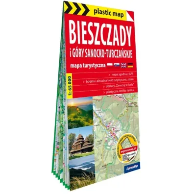 Bieszczady i G�ry Sanocko-Turcza�skie mapa turystyczna 1: 65 000 foliowana 2026