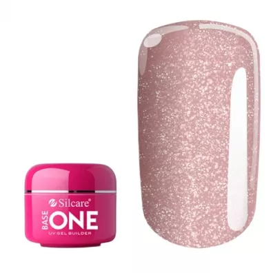 Silcare Gel Base One Shimmer el budujcy do paznokci Peach 50 g