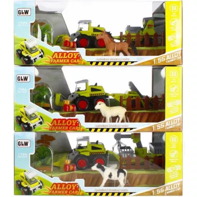 Traktor metalowy plus akcesoria  MEGA CREATIVE 499467